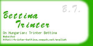 bettina trinter business card